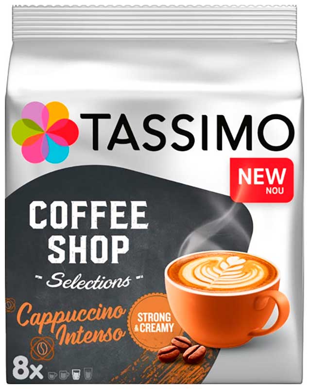 Кофе в капсулах  Tassimo Cappuccino Intenso, 276г Кофе в капсулах  Tassimo Cappuccino Intenso, 276г