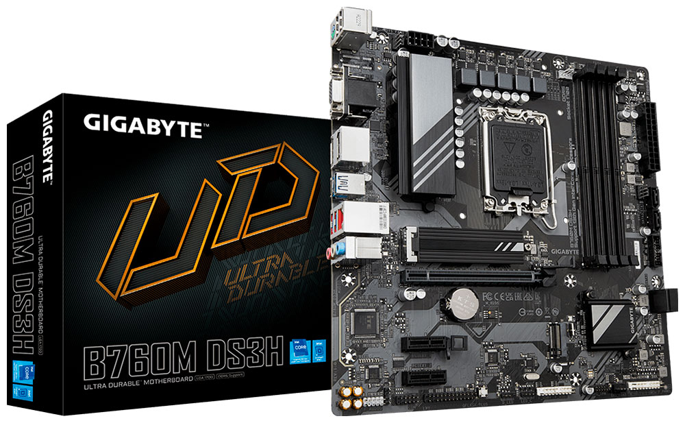 Материнская плата Gigabyte B760M DS3H (LGA1700, mATX) Материнская плата Gigabyte B760M DS3H (LGA1700, mATX)