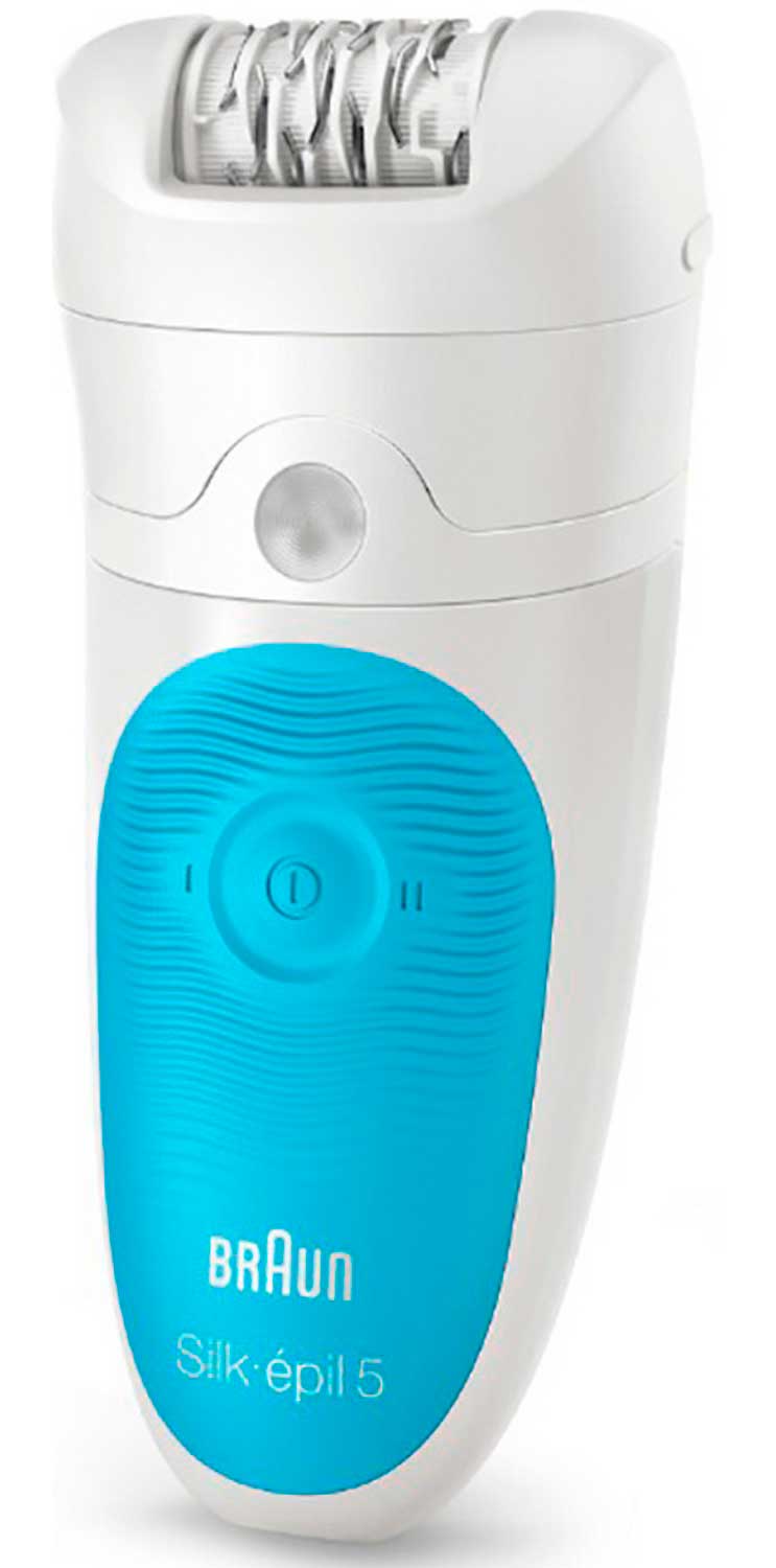 Эпилятор Braun Silk-epil 5 5-511, 28 пинцетов, 2 скорости, голубой
