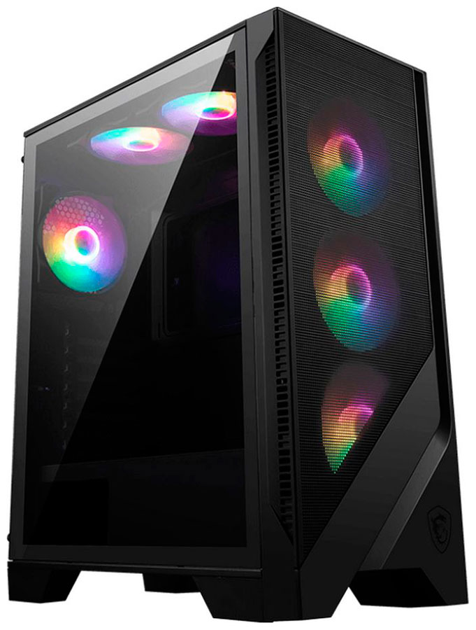Изображение товара Компьютерный корпус MSI MAG FORGE 120A с RGB подсветкой и прозрачной боковой панелью