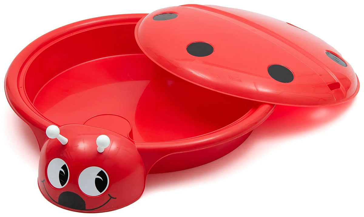 Изображение товара Песочница ZebraToys Божья коровка с крышкой