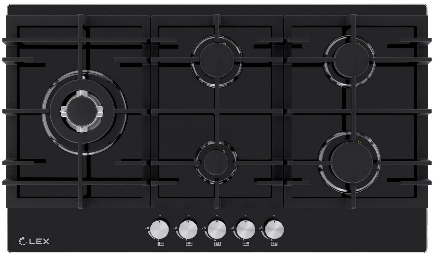 

Газовая варочная панель LEX GVG 955 BBL, Черный