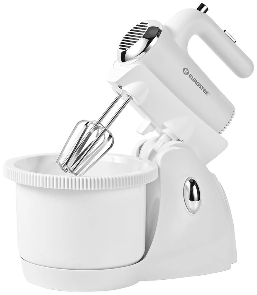 Изображение товара Миксер с чашей Eurostek EHM-364 мощность 350 Вт 5 скоростей белый