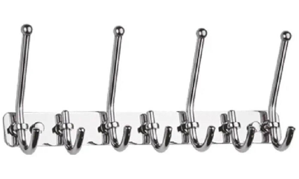 Изображение товара Планка с крючками для полотенец D-Lin хром (D201854-7)