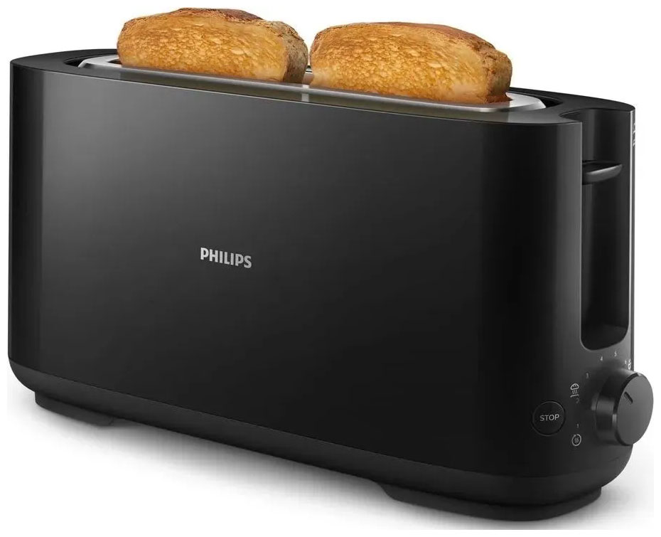 Изображение товара Тостер Philips HD2590/90 с длинным слотом и 8 режимами поджаривания