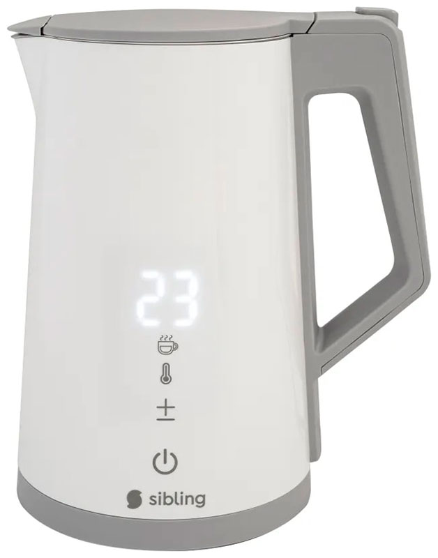 Изображение товара Умный электрический чайник Sibling Powerspace-SK бело-серый Wi-Fi управление