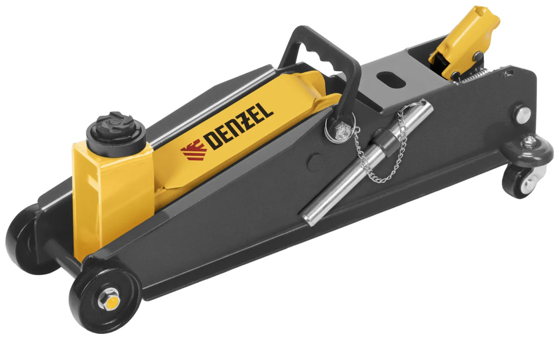 Изображение товара Домкрат гидравлический подкатной с фиксатором Denzel 3 т, 190-532 мм, SUV, (51261)