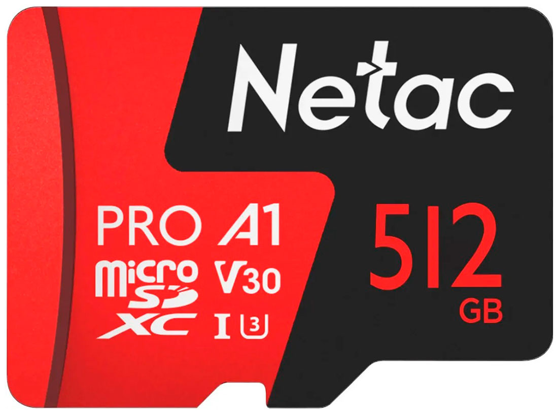 Изображение товара Карта памяти Netac P500, Extreme Pro, MicroSDXC, 512GB, V30/A1/C10 (NT02P500PRO-512G-S) Изображение товара Карта памяти Netac P500, Extreme Pro, MicroSDXC, 512GB, V30/A1/C10 (NT02P500PRO-512G-S)