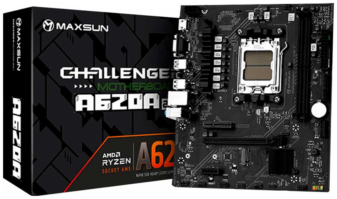 Изображение товара Материнская плата Maxsun MS-Challenger A620A 2.5G AM5 DDR5 MicroATX