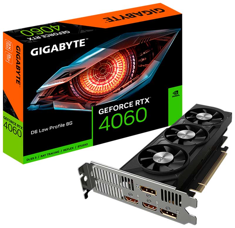 Изображение товара Видеокарта Gigabyte GeForce RTX 4060 D6 LP 8G Gaming