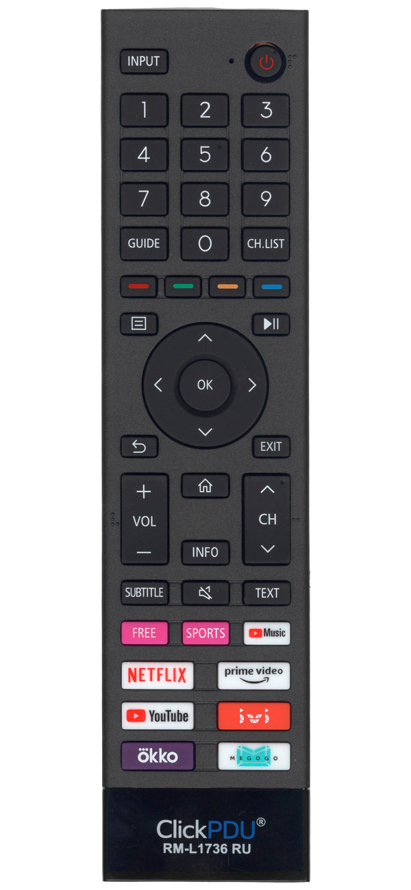 Универсальный пульт ClickPDU RM-L1736 RU Универсальный пульт ClickPDU RM-L1736 RU