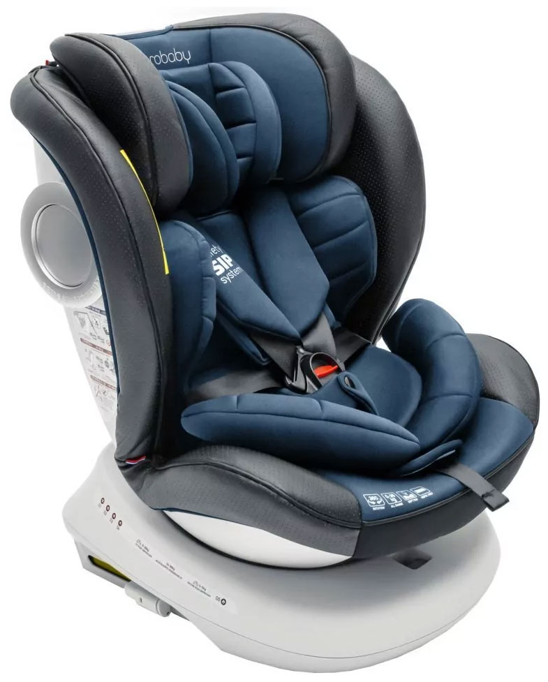 

Автокресло Amarobaby CHAMPION Isofix, класс D, группа 0+/1/2/3, серый/синий, Черный/синий