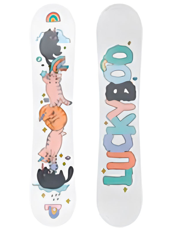 Изображение товара Детский сноуборд LuckyBoo PINK 80 см универсальный для начинающих