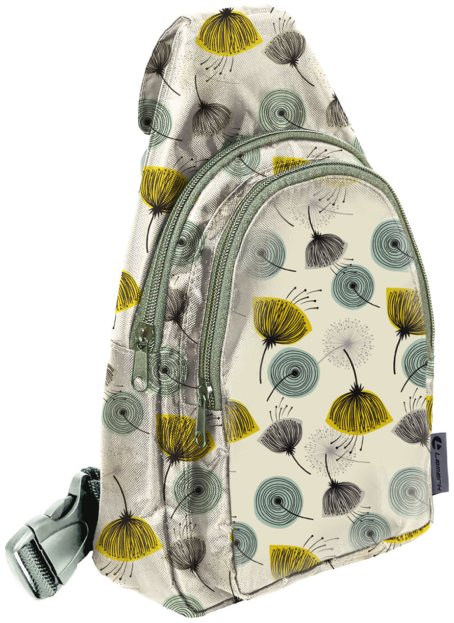 Изображение товара Стильная сумка-слинг Lamark Одуванчики водоотталкивающая женская мужская