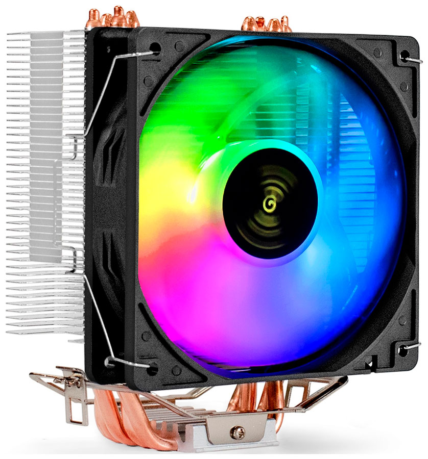 Изображение товара Кулер для процессора ExeGate Wizard EXX400V2-PWM.FRGB с RGB подсветкой