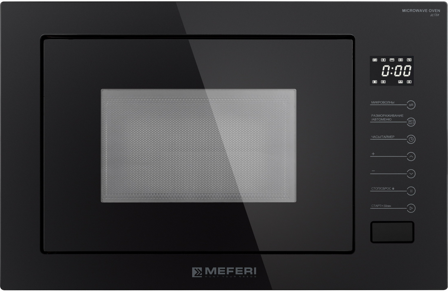 Изображение товара Встраиваемая микроволновая печь Meferi MMO6025BK MATT ULTRA 900 Вт 25 л