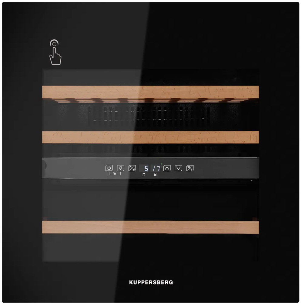 Изображение товара Встраиваемый винный шкаф Kuppersberg RBW 66 36 бутылок компрессорное охлаждение