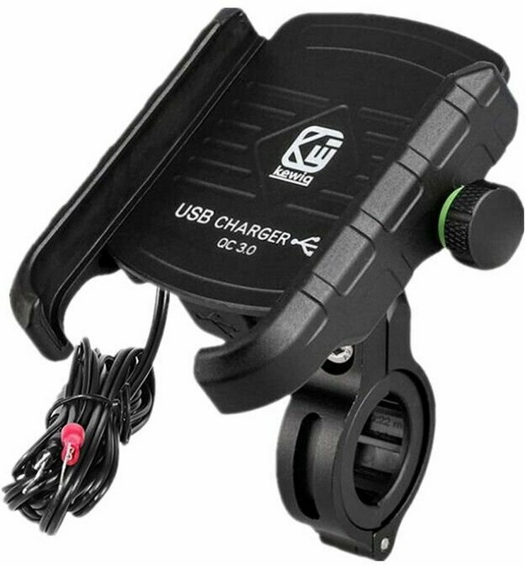 Изображение товара Держатель Kewig M8 V90, на руль 22-32 мм, 12-90 В, 2.4 A (KWG-M8-V90)