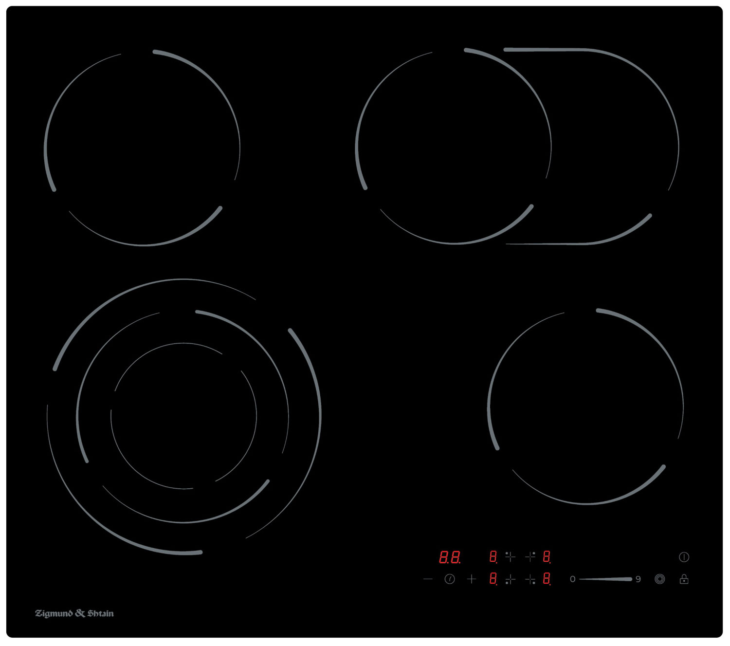 

Электрическая варочная панель Zigmund & Shtain CN 51.6 B, Черный