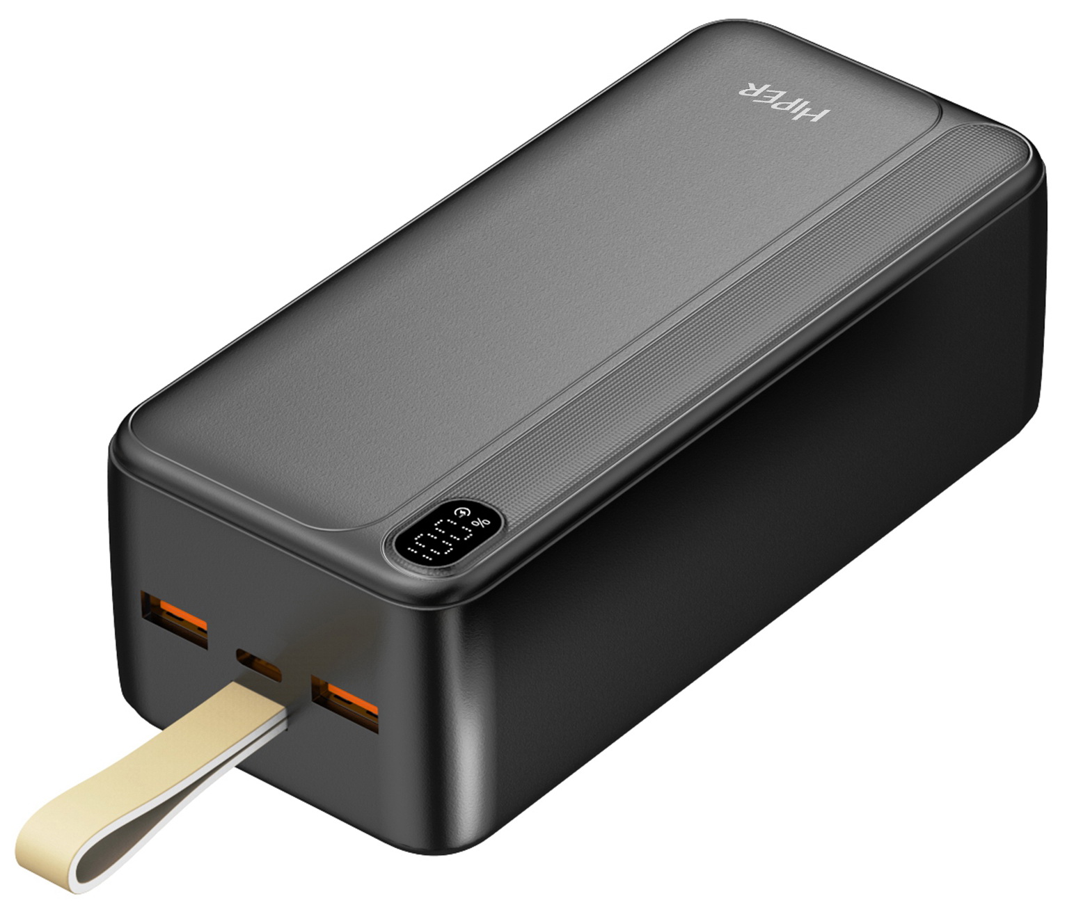 Внешний аккумулятор Hiper PRO 4XL PowerBank, черный, 40000 мАч, быстрая зарядка