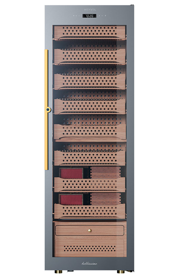 Изображение товара Мейвель MC-376BK (PRO) хьюмидор для сигар 376 л, черный, температурный контроль