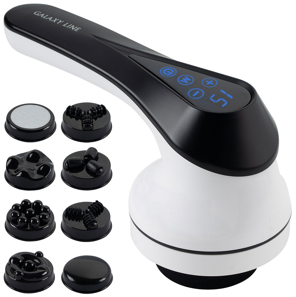 Изображение товара Массажер для тела Galaxy Line GL 4944 с 9 насадками и инфракрасным прогревом