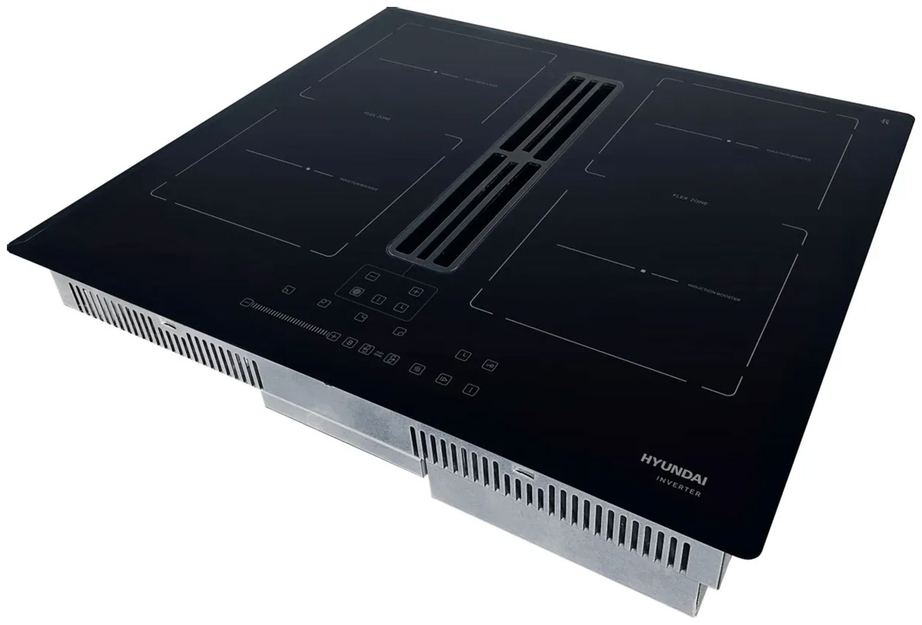 Изображение товара Электрическая варочная панель Hyundai HHIH 6858 BG черная стеклокерамика