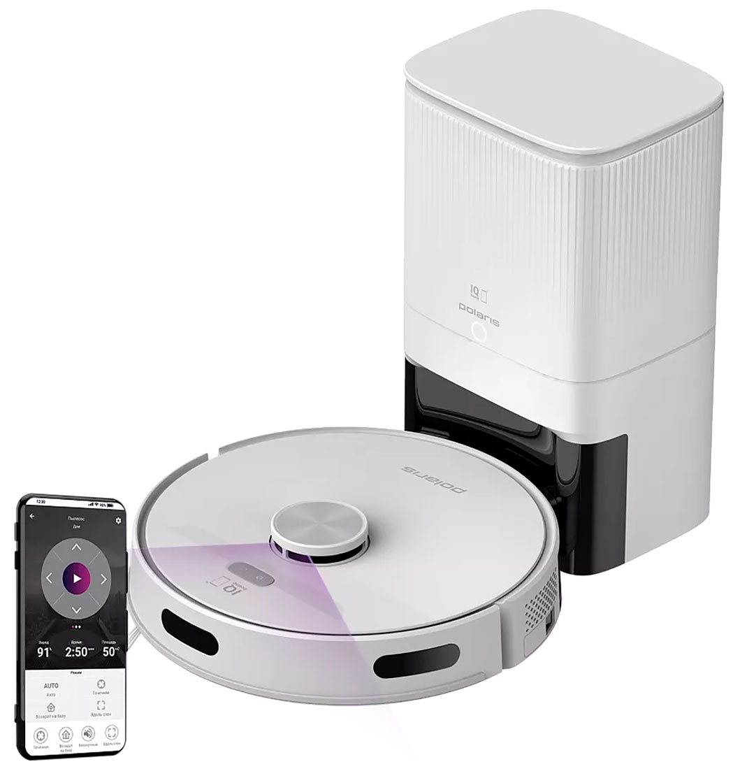 Изображение товара Робот-пылесос Polaris PVCRDC G2 6002 WIFI IQ Home белый с лазерной навигацией