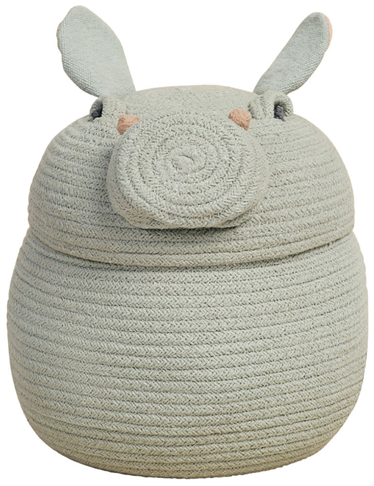 Изображение товара Корзина Lorena Canals Бегемот Генри 25x30 см для игрушек и мелких предметов