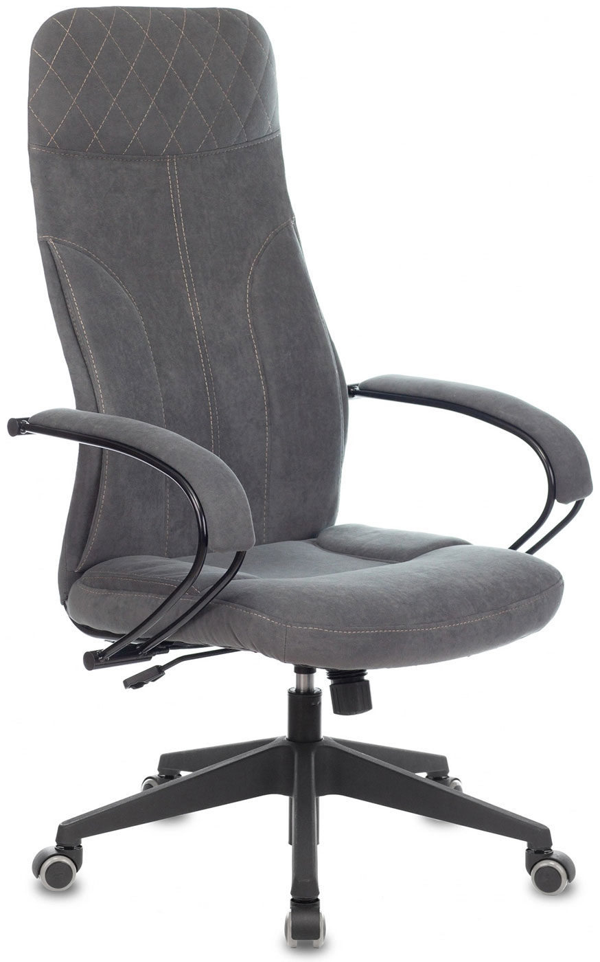 Изображение товара Кресло руководителя Бюрократ CH-608Fabric, темно-серый Alfa 44, крестов. пластик