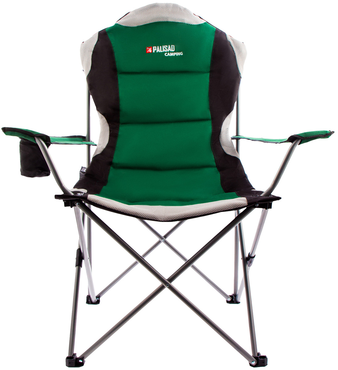Изображение товара Кресло складное Palisad Кресло складное Camping, с подлокотниками и подстаканником (69592)