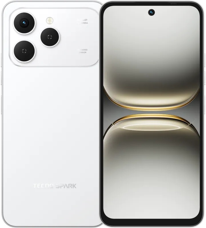 Изображение товара Смартфон Tecno Spark 40 8ГБ/256ГБ белый Android 15 IPS 120Гц NFC