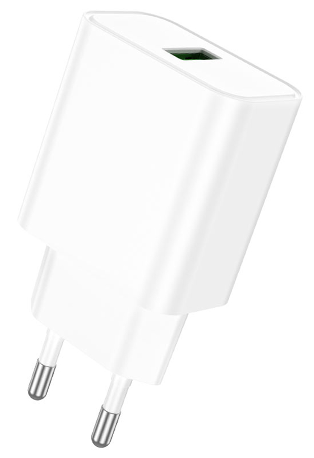 Изображение товара СЗУ Borofone BA 72A, 1USB, 3.0A, 18W, QC3.0, быстрая зарядка, белый