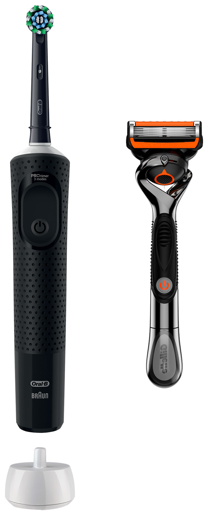 Изображение товара Электрическая зубная щетка Oral-B VITAL D103.413.3 PRO Black+FUS ProGldFl+1к