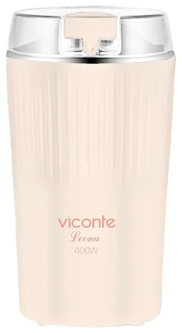 Изображение товара Кофемолка Viconte Leona VC-3117 400 Вт 100 г кремовый с блокировкой крышки