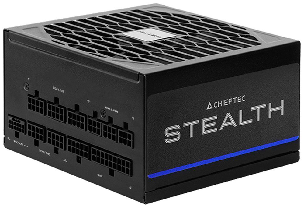 

Блок питания Chieftec Stealth ATX 3.1 1000W PLATINUM (SPX-1000-FC), Черный