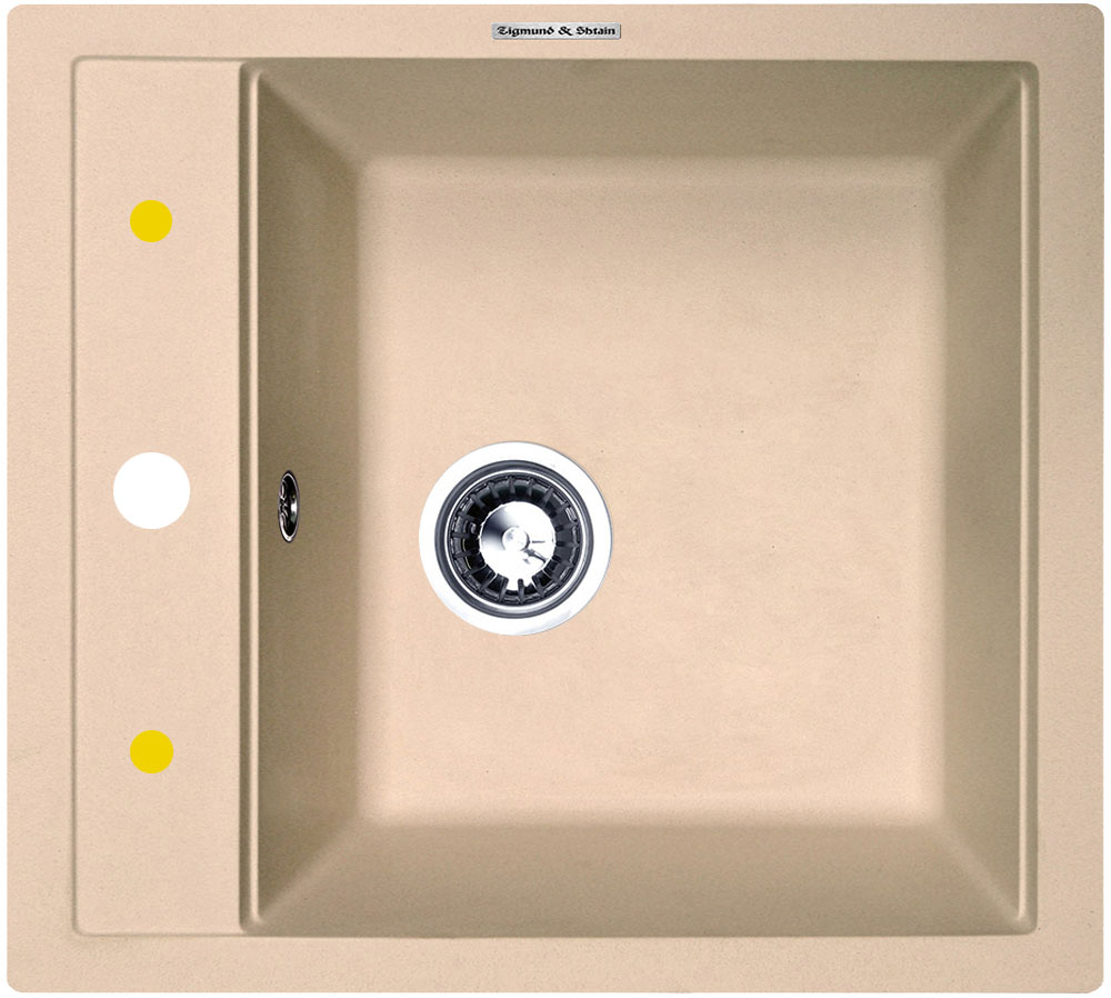 Изображение товара Кухонная мойка Zigmund & Shtain PLATZ 465 топленое молоко