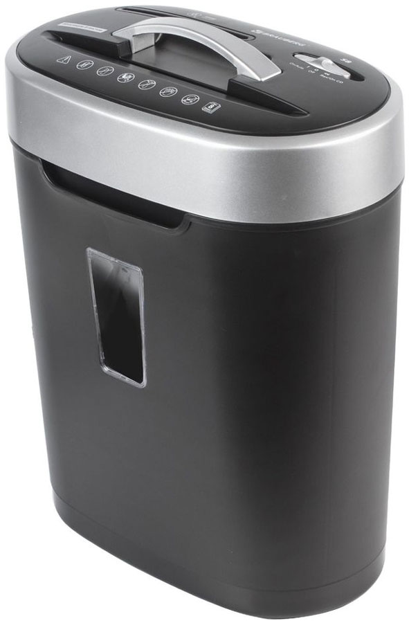 Изображение товара Уничтожитель бумаги (шредер) Brauberg S8, 4уровень секретности, фрагменты 4х18мм, 8 листов, 16л, CD, 530962