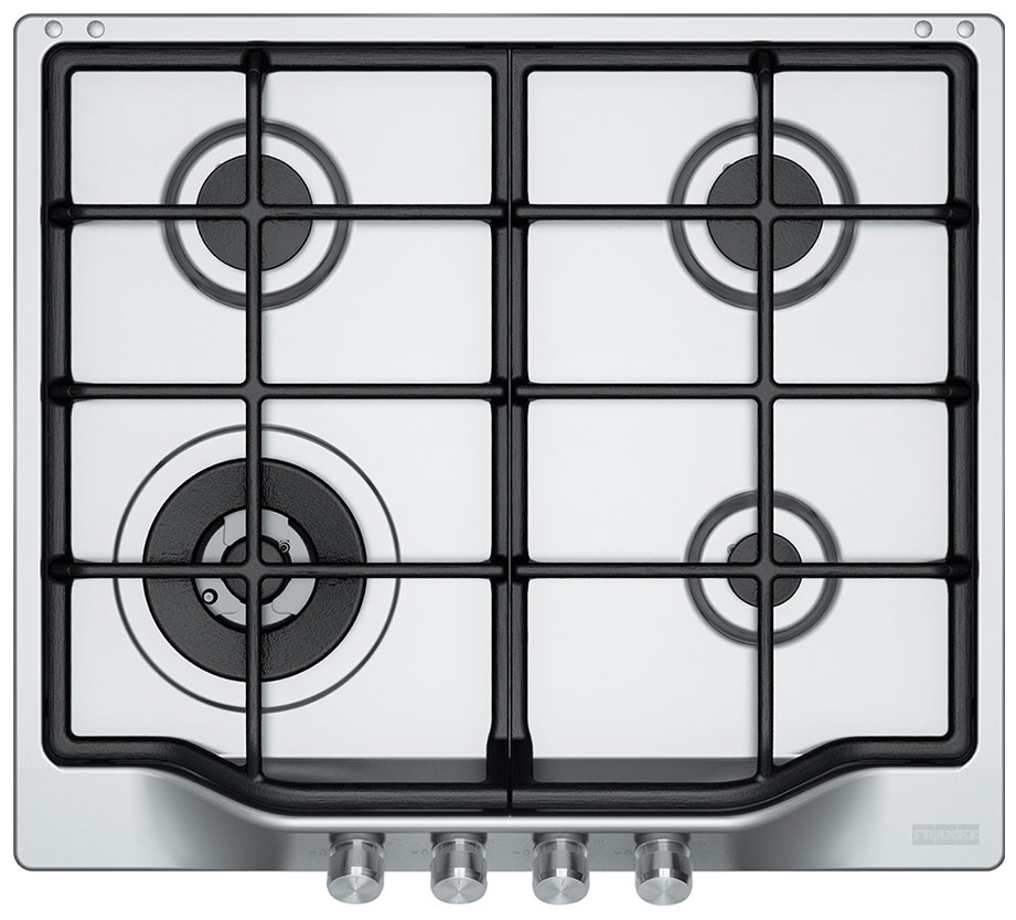 Изображение товара Газовая варочная панель Franke FHTL 604 3G TC XS C с 4 конфорками и керамической поверхностью