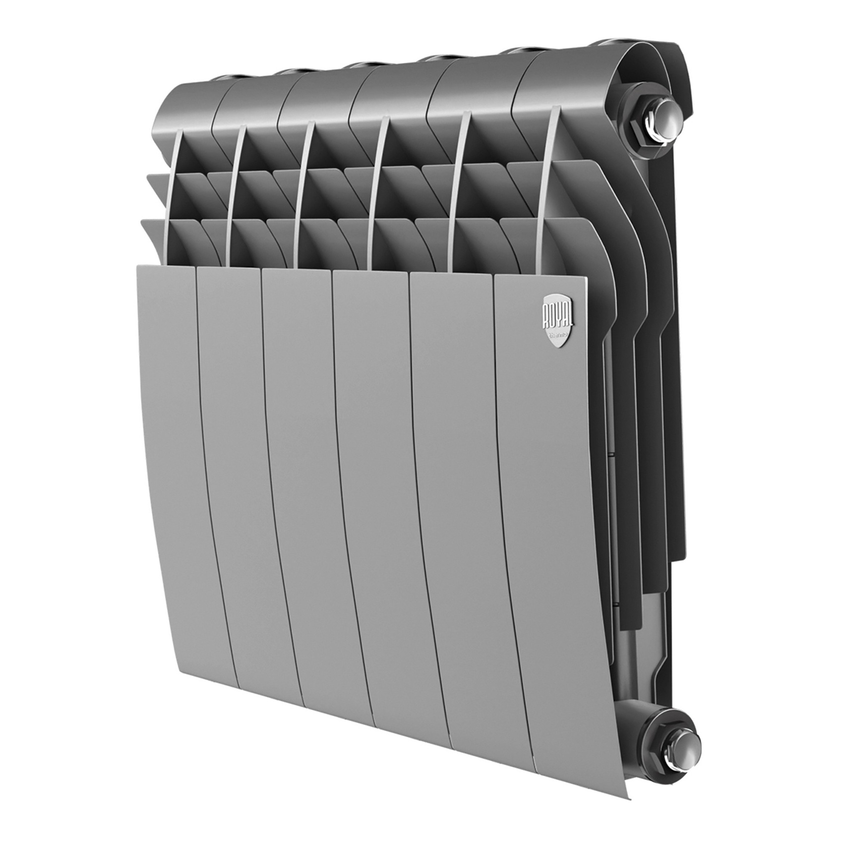Изображение товара Водяной радиатор отопления Royal Thermo BiLiner 350 Silver Satin 6 секций Россия