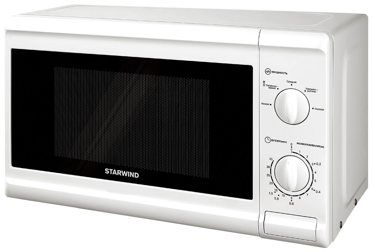 Изображение товара Микроволновая печь Starwind SWM5920 20 л 700 Вт белая Изображение товара Микроволновая печь Starwind SWM5920 20 л 700 Вт белая