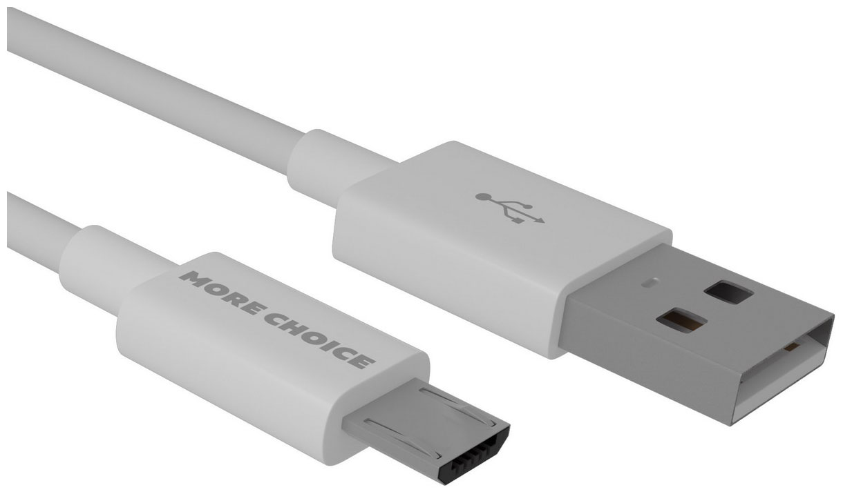 Кабель MoreChoice Smart USB 3.0A для micro USB K42Sm ТРЕ 1м (White)