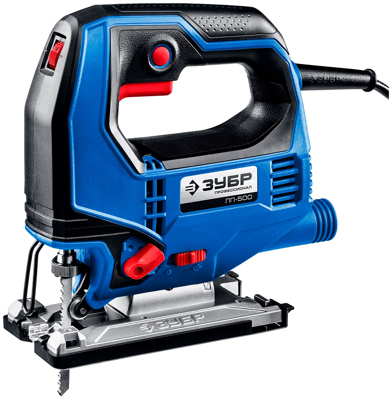Изображение товара Лобзик Зубр ЛП-500 500 Вт с маятниковым ходом и подключением пылесоса