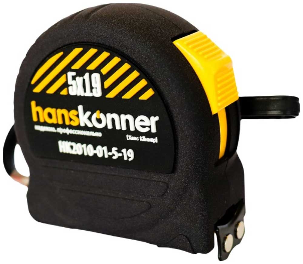 Изображение товара Рулетка Hanskonner HK2010-01-5-19 5x19, 2 стопа, противоударный корпус