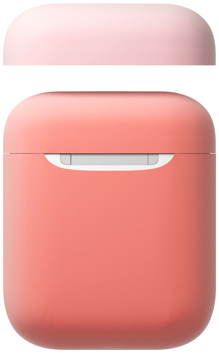 Изображение товара Чехол для наушников Moonfish MF-APC-005 (для Apple Airpods, c двумя крышками, цвет коралловый розовый) Изображение товара Чехол для наушников Moonfish MF-APC-005 (для Apple Airpods, c двумя крышками, цвет коралловый розовый)