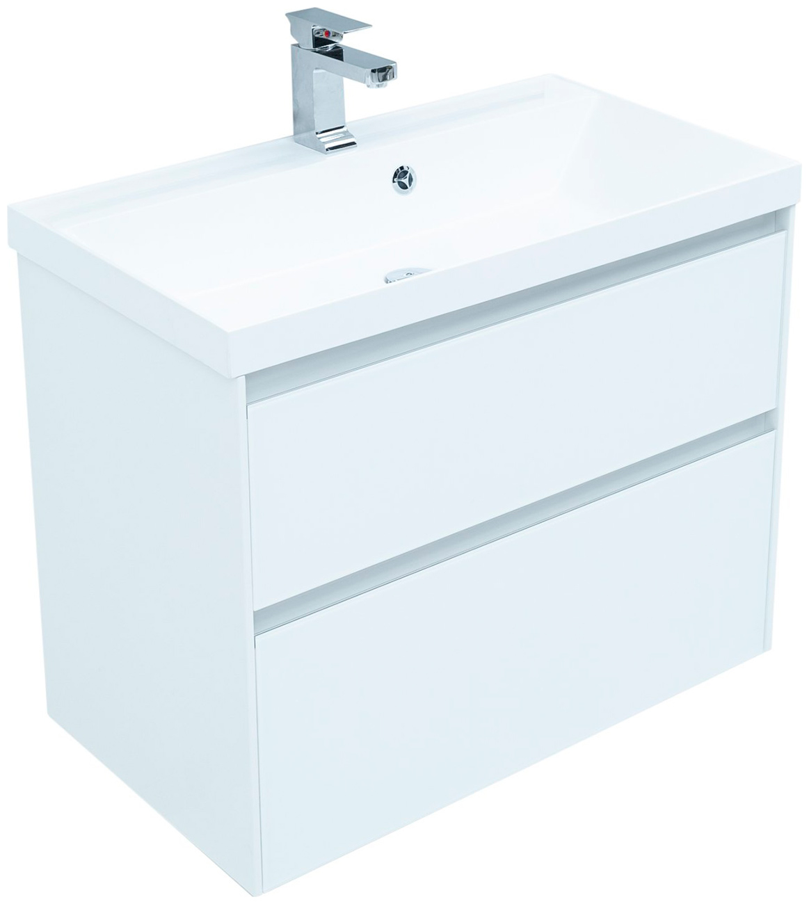 

Тумба под раковину Aquanet Гласс 80 белый (00238361)