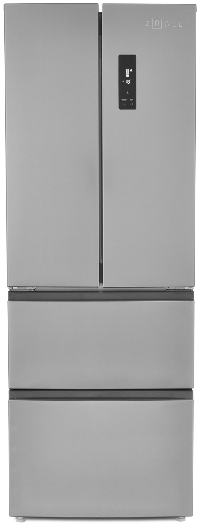 Многокамерный холодильник ZUGEL ZRFD361X, нержавеющая сталь