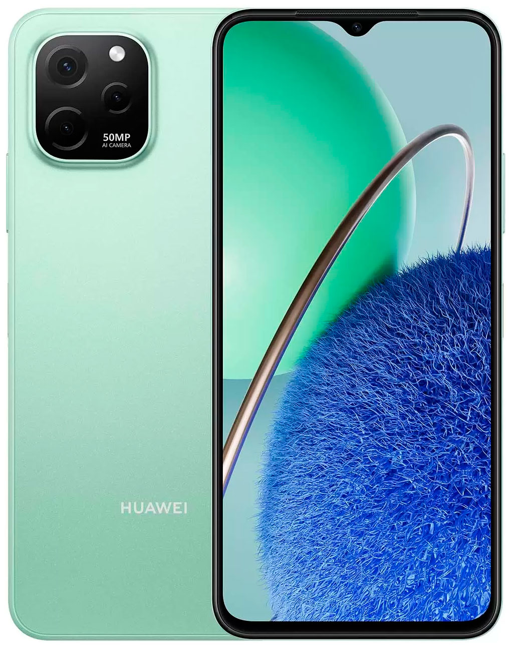 Смартфон Huawei NOVA Y61 EVE-LX9N Мятный зеленый смартфон huawei nova y61 4 64gb eve lx9n black