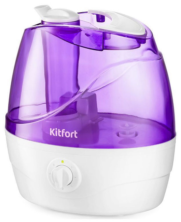 цена Увлажнитель воздуха Kitfort KT-2834-1 бело-фиолетовый
