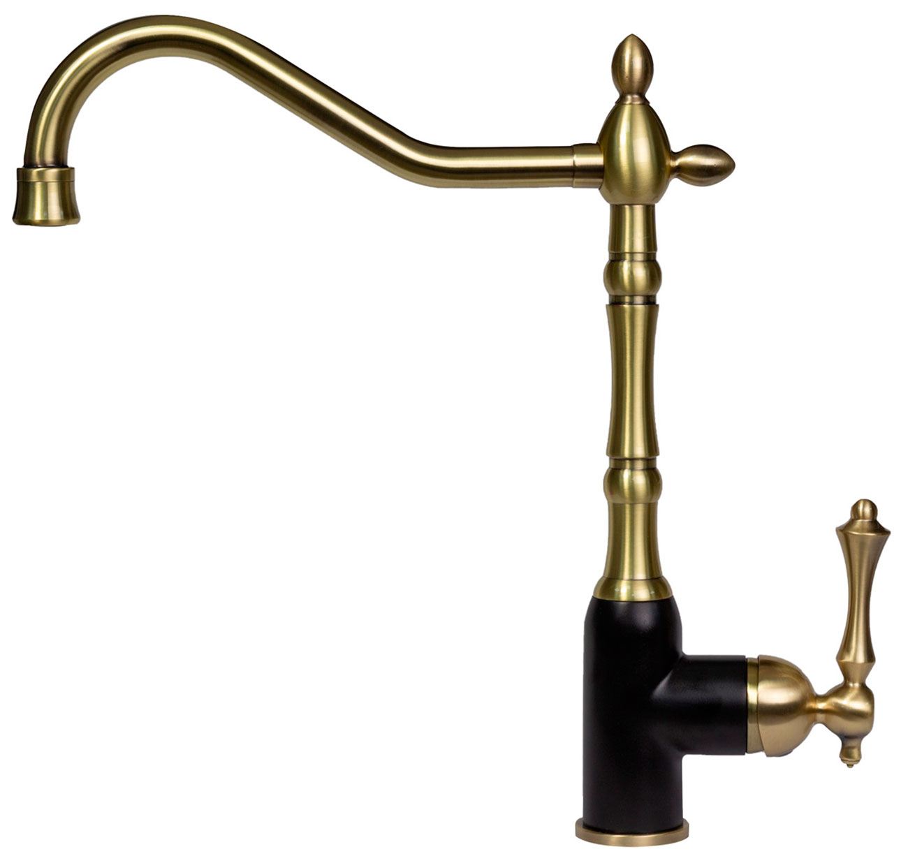 

Кухонный смеситель Zigmund & Shtain 1900, черный базальт